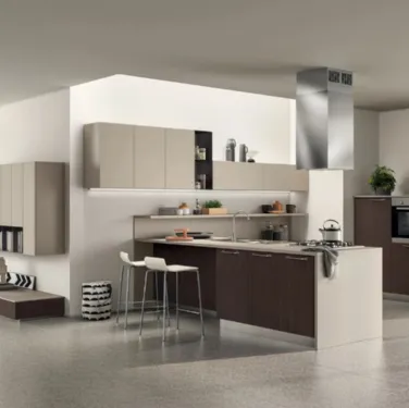 Cucina Sax Visone e Noce Fashion di Scavolini