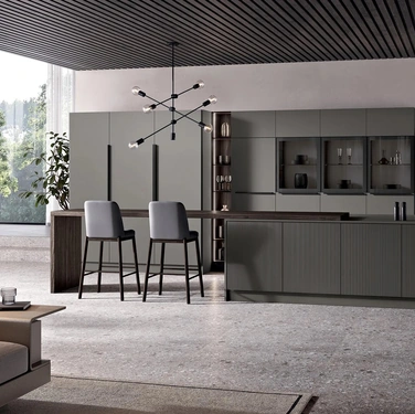 Cucina Moderna con isola Sky 04 di Spar