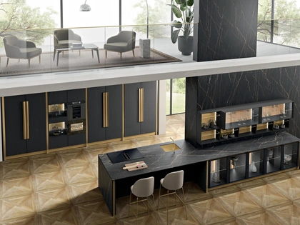 Cucina Moderna con penisola Deluxe 01 di Spar