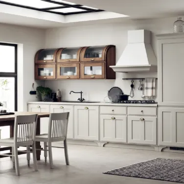Cucina Shabby Chic Favilla in Laccato opaco Tortora di Scavolini