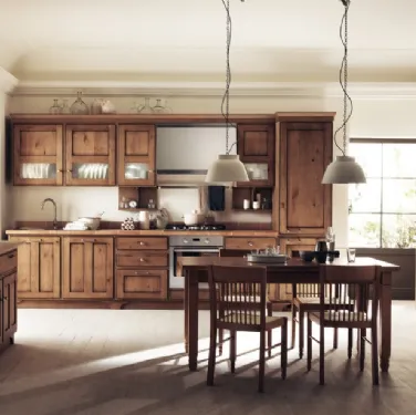 Cucina su misura Favilla in Rovere Nodato di Scavolini