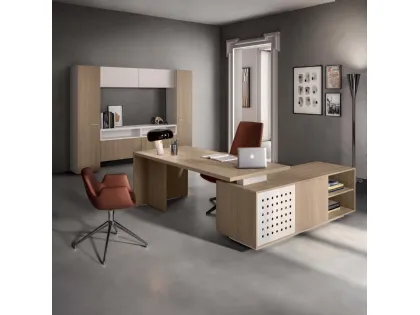 Scrivania Direzionale in melaminico Funny Plus 2019 Fianco Legno di About Office