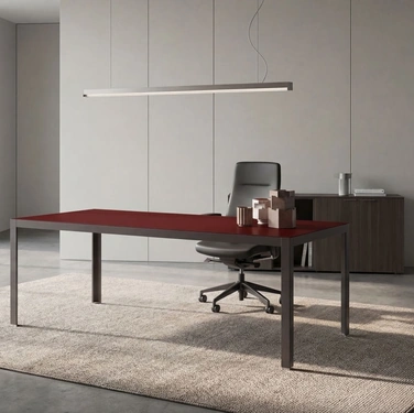 Scrivania Direzionale Hype Vetro- Laccato di About Office