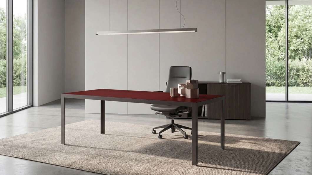 Scrivania Direzionale Hype Vetro- Laccato di About Office