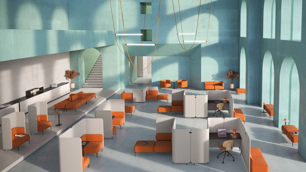 Seduta ospiti e attesa Berirama di Elleci Office