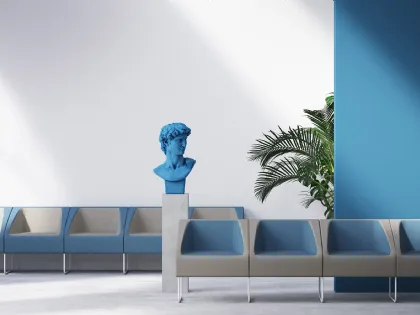 Seduta ospiti e attesa Itaca di Elleci Office