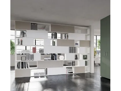 Libreria divisoria in laccato opaco e melaminico di Colombini Office