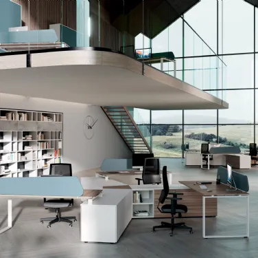 Scrivania Operativa Loft Lightness 01 di Colombini Office